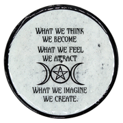 Coaster & Incense Holder - Triple Moon & Star 2 pcs.
