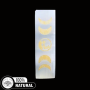 Selenite Lamp Moon Phase 25Cm