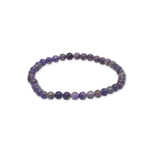Dark Amethyst beaded Bracelet 6 mm - South Africa