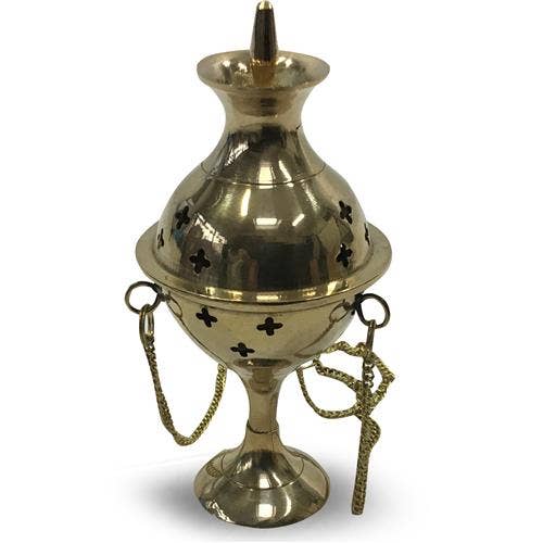 Copper Hanging Incense Holder (12.5cm)