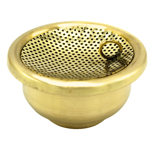Incense Burner, Cup and  Tong Brass ( 15 cm )