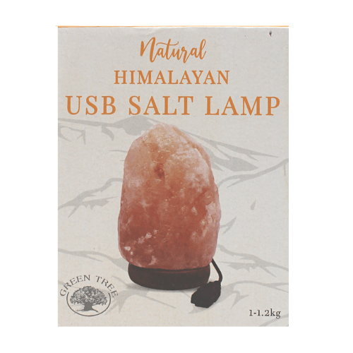 USB Himalayan Salt Lamp Orange 1kg
