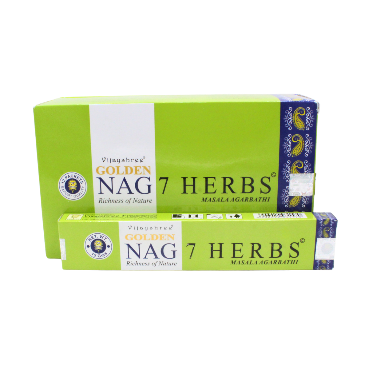 Golden Nag 7 Herbs Incense 15 grams