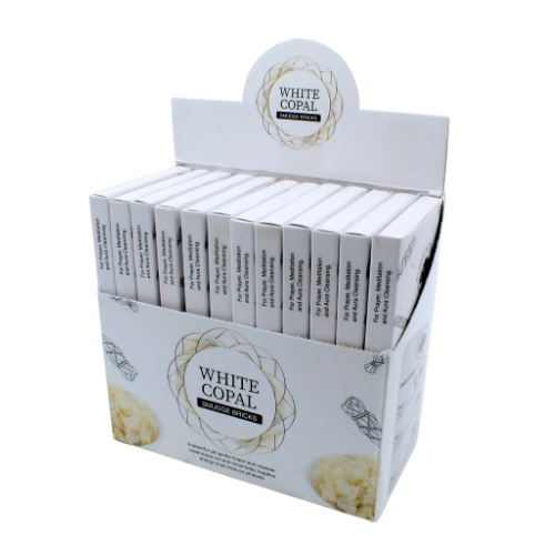 Green Tree White Copal Smudge Bricks (15 bricks with burner)