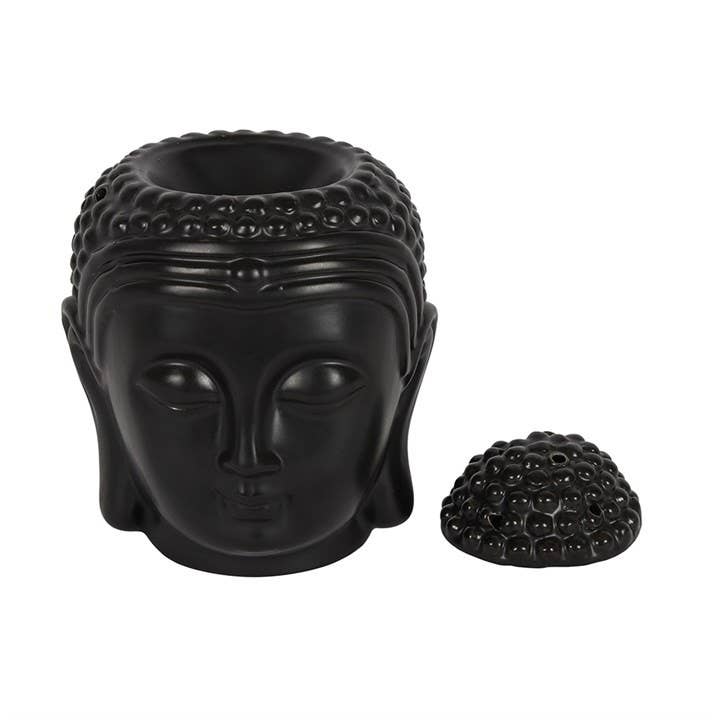 Buddha Head Oil Burner - Black