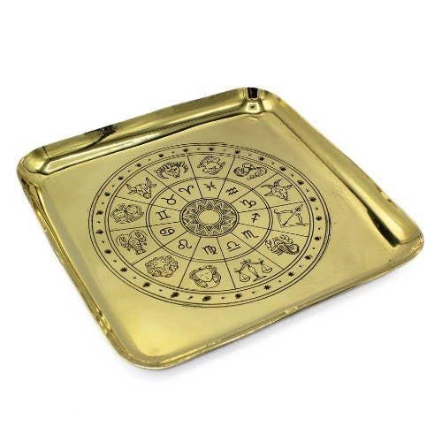 Brass Tray Zodiac 15 cm