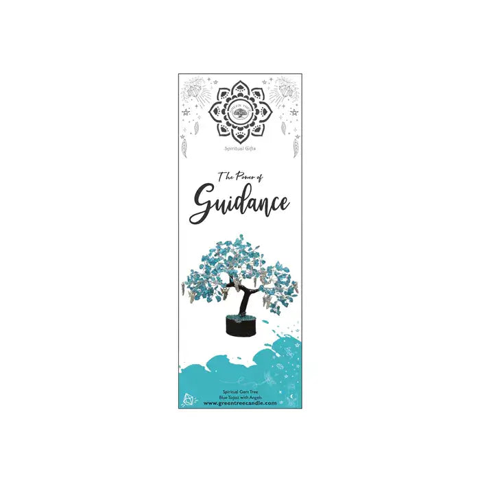 Blue Topaz Guidance Gem tree Large