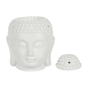 Buddha Head Oil Burner - White