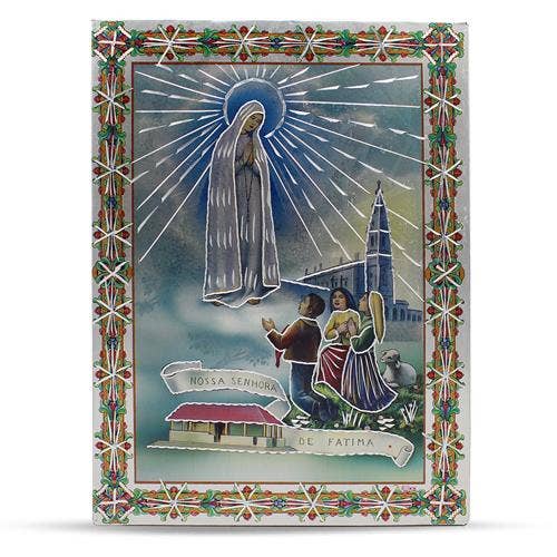 Aluminium Plate Our Lady Of Fatima 21 X 30