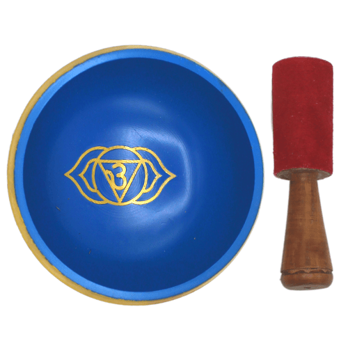 Third Eye Chakra white singing bowl 10 cm