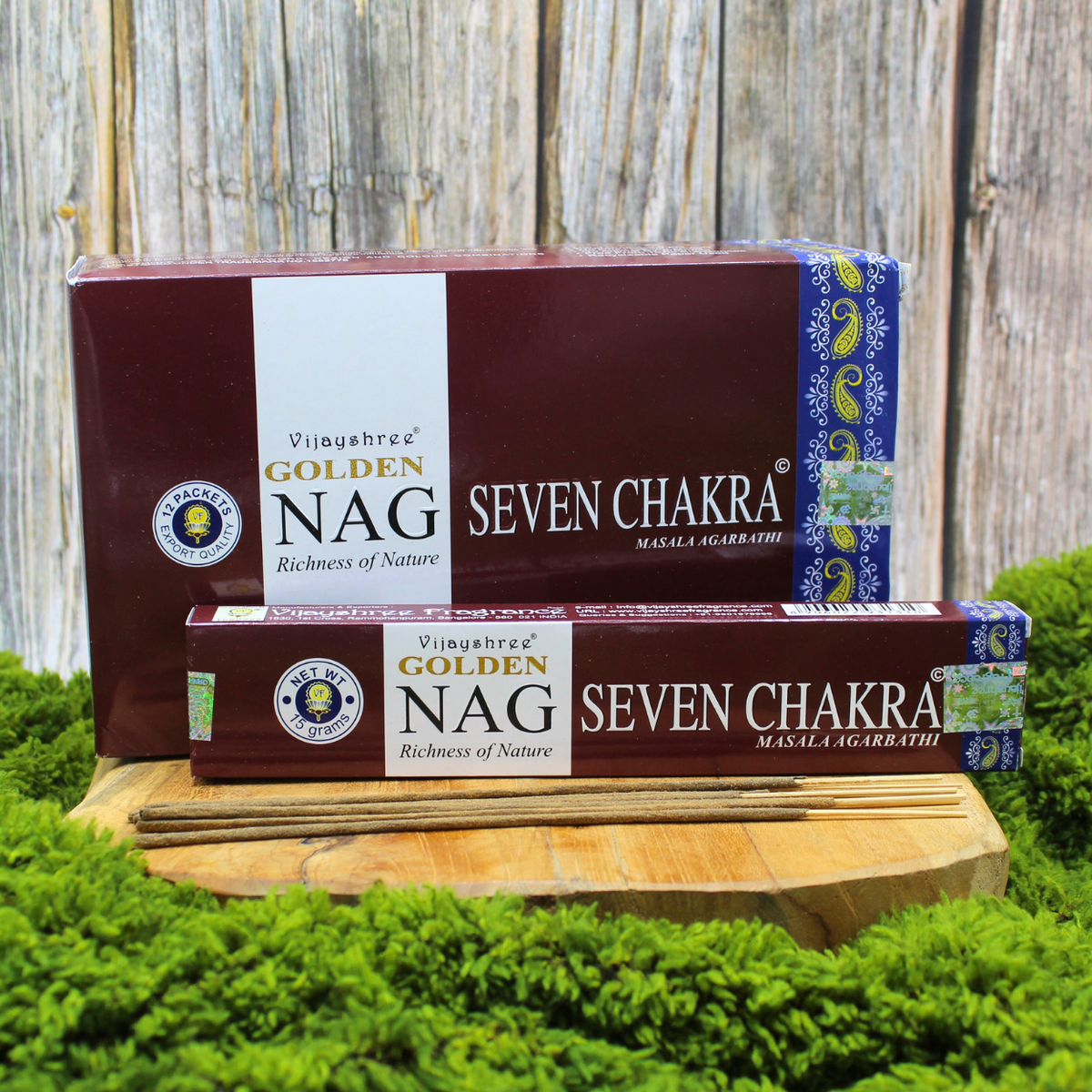 Golden Nag 7 Chakra Incense 15 grams