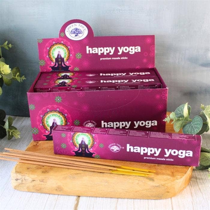 Green Tree Happy Yoga Natural Masala Incense 15 gr