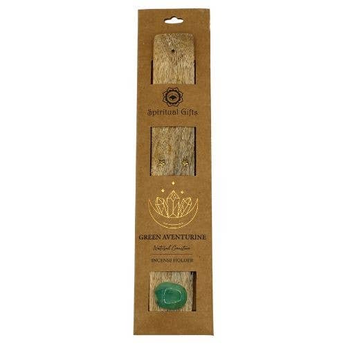 Incense Holder Green Aventurine Set 6 pcs