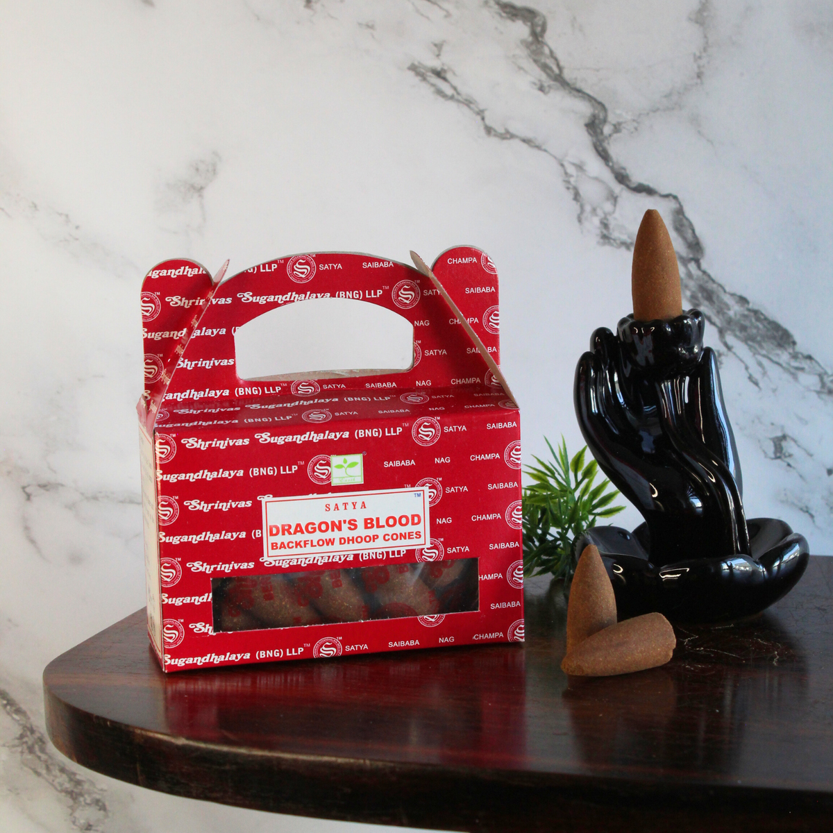Satya Dragon's Blood Backflow Dhoop Cones