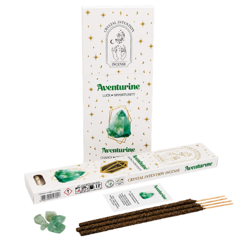 Native Soul Crystal Intention incense with Aventurine chips