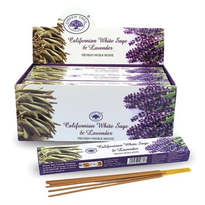 Green Tree Californian White Sage & Lavender Incense 15 gr