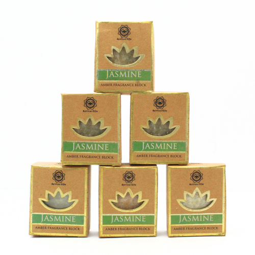 Green Tree Amber Fragrance Block Jasmine set 6 pcs