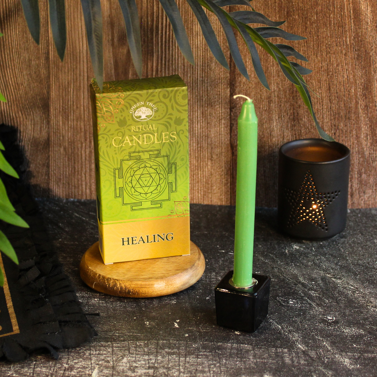 Green Tree Ritual candles Healing 10 pack