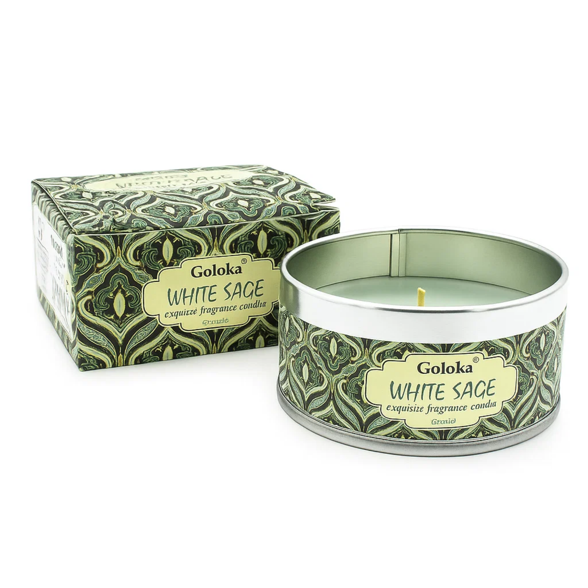 Goloka White Sage Soya Wax Candle Tin