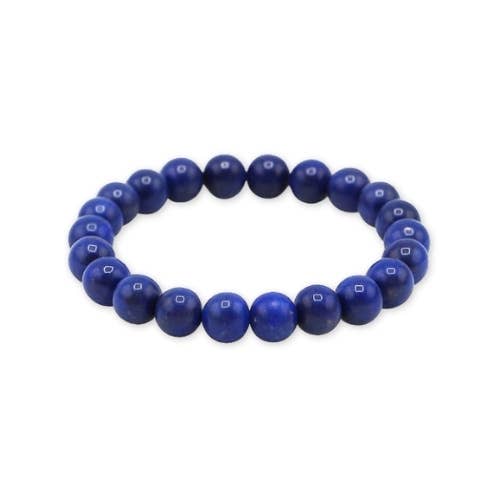 Lapis Lazuli 'AA' beaded Bracelet 4 mm - Afghanistan