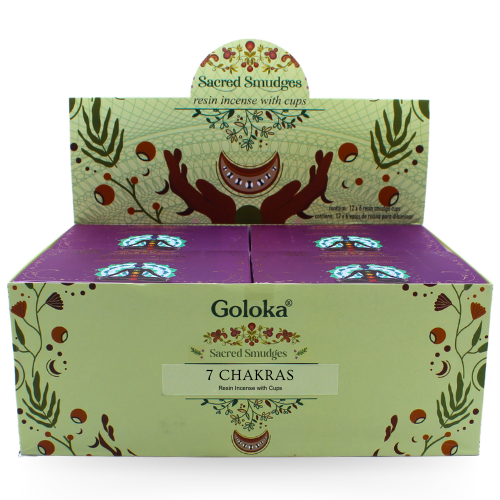 Goloka Seven Chakra Smudge Cups
