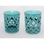 Turqoise ceramic aromaburner (13x13x16) 67042