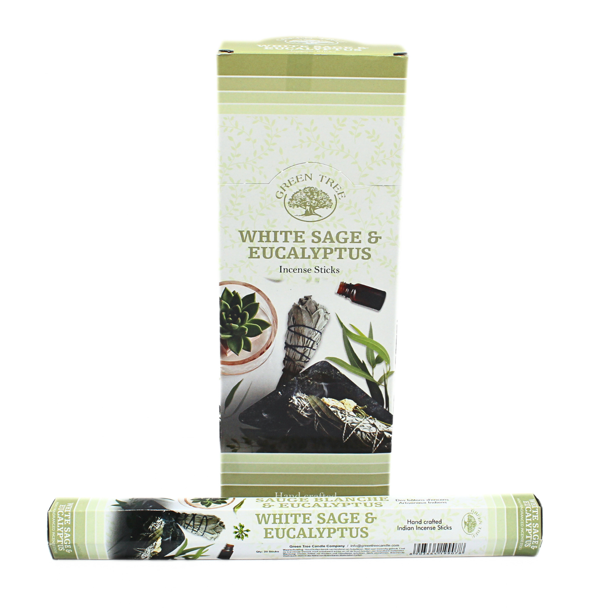 Green Tree White Sage & Eucalyptus Incense