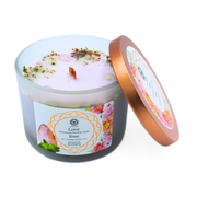 Green Tree Gemstone Candle Love Rose 256g