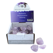 Amethyst tumbled display 500g