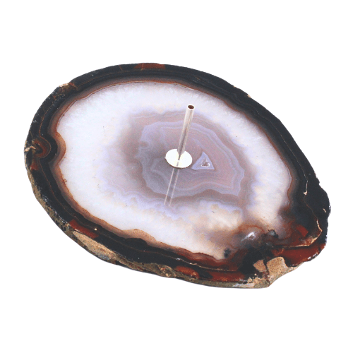 Incense holder Agate Natural Brown