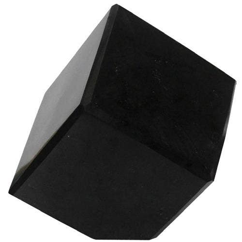 SPINNING CUBE BLACK TOURMALINE 5CM