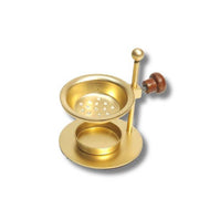 Iron Height Adjustable Incense Burner Gold 9x7.5 cm
