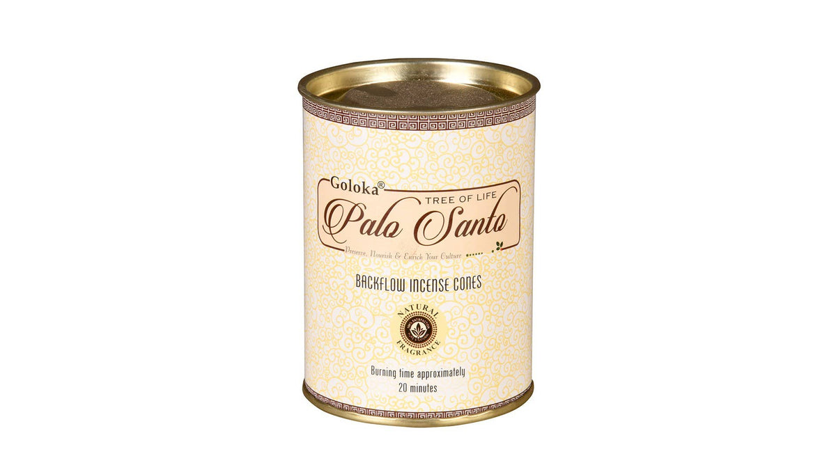 Goloka Palo Santo Back Flow Cones pack (12 cans)