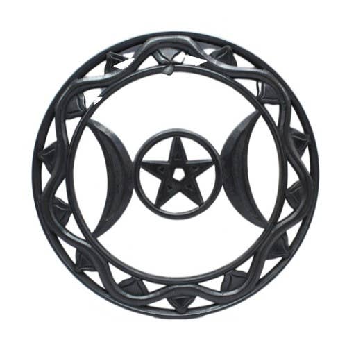 Wall Hanging Triple Moon Pentagram