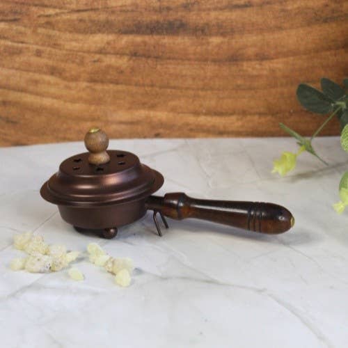 Copper Incense Pan with Handle