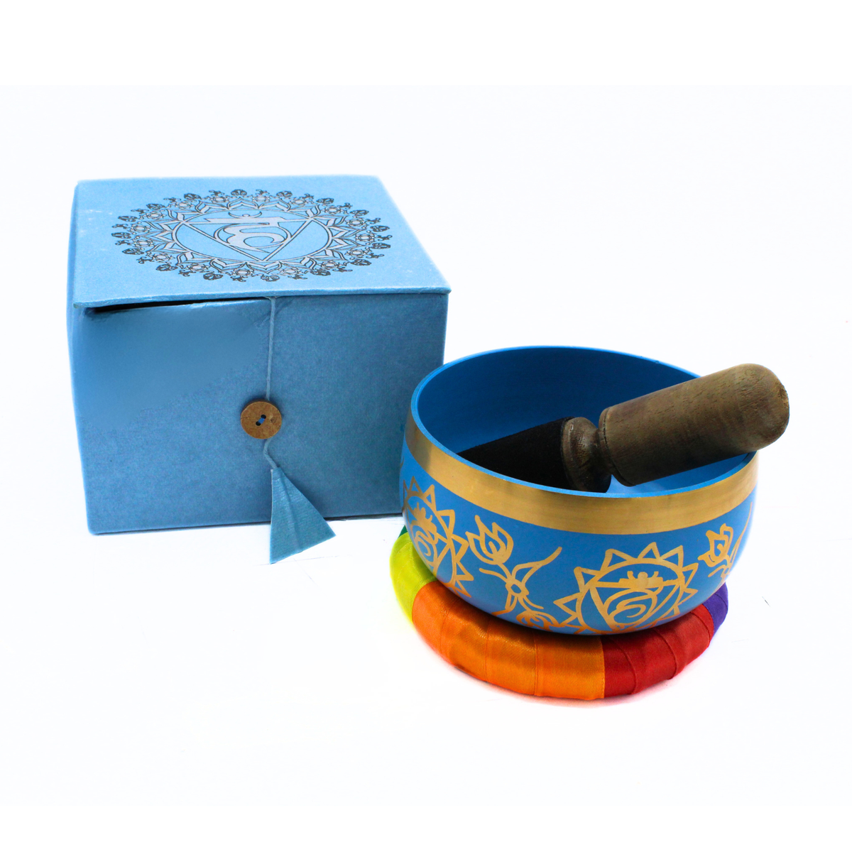 Throat Chakra Singing Bowl Blue - 5 inch