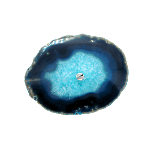 Incense holder Agate Turquoise (Green and Blue)