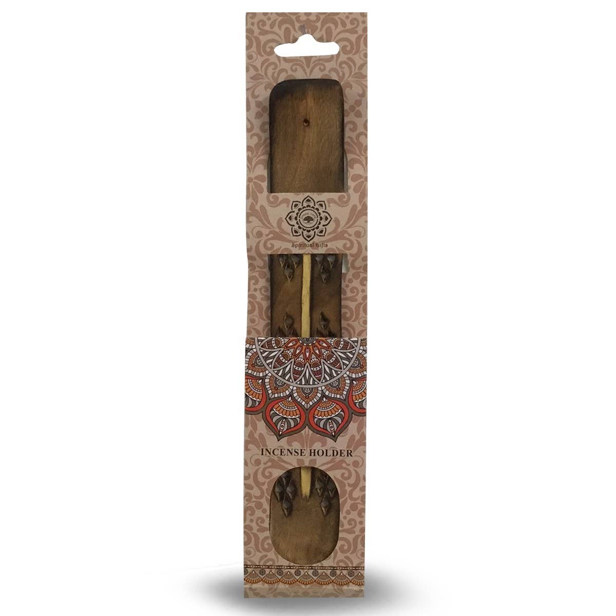 Green Tree Wooden Incense Holder Brown