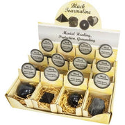 POP UP DISPLAY BOX- BLACK TOURMALINE (3pcs of 4 shapes)