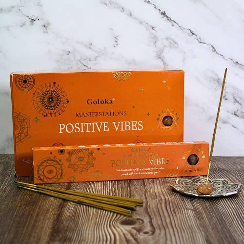 Goloka Manifestations Positive Vibes Gemstone Incense