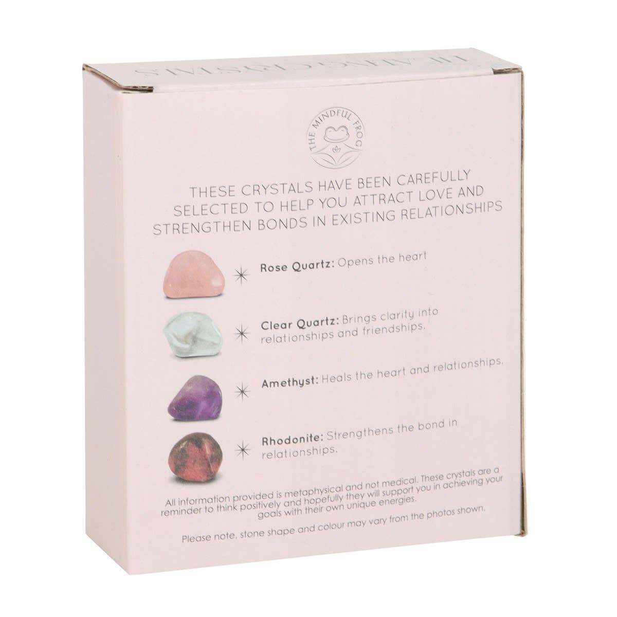 Love Healing Crystal Set With Moon Trinket Dish