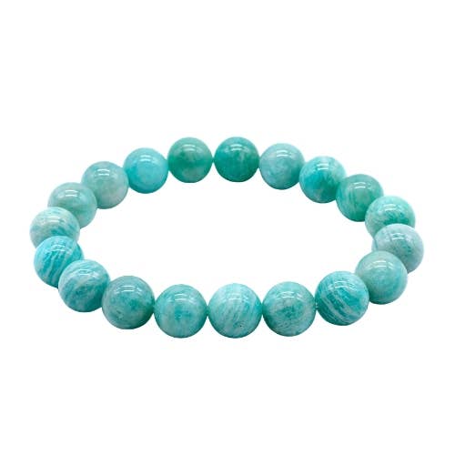 Amazonite 'AA' beaded Bracelet 10 mm - Mozambique