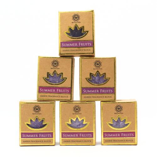 Green Tree Amber Fragrance Block Summer Fruits set 6 pcs