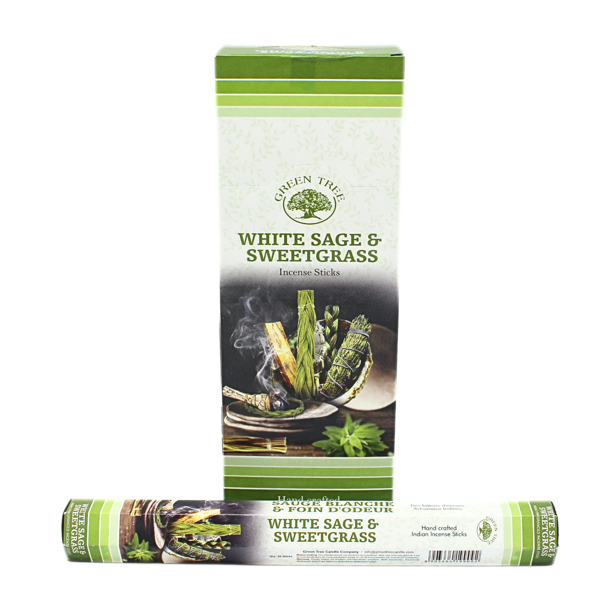 Green Tree White Sage & Sweetgrass Incense