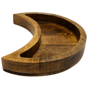 Crescent Moon Crystal Tray - Burned Finish