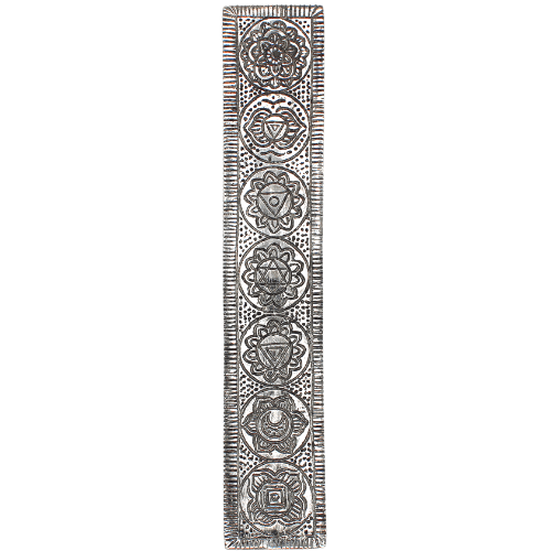 Incense Holder 7 Chakras Silver Antique Finish