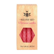 Pack of 6 'Pink' Beeswax Spell Candles