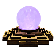Selenite Mandala LED base 10.5x2x3.3cm
