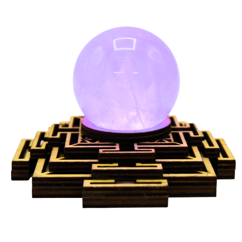 Selenite Mandala LED base 10.5x2x3.3cm