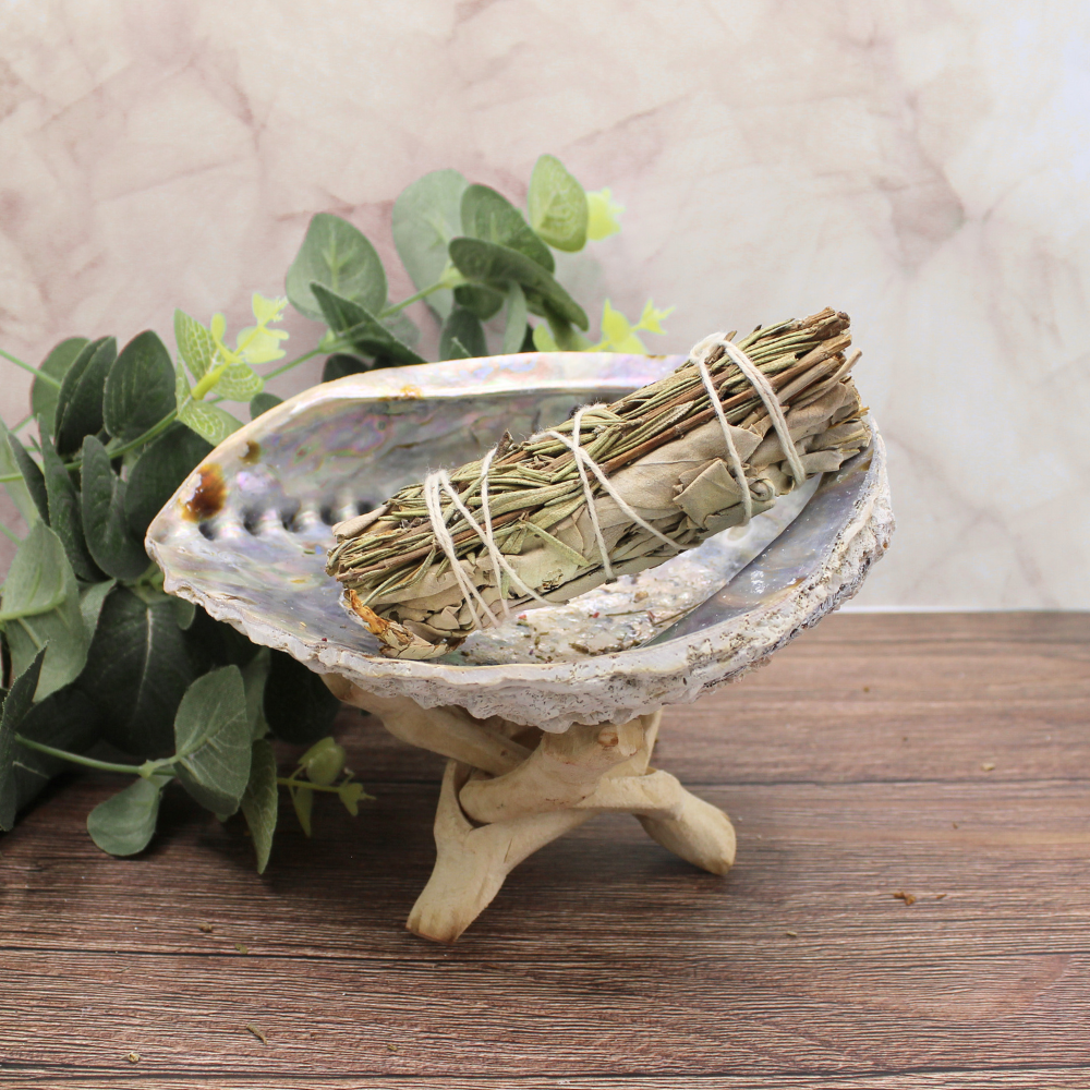 White Sage & Rosemary Smudge Stick 10cm (price per pc)